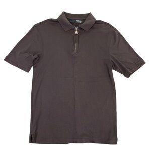 Murano Liquid Cotton Brown Polo Shirt Size S